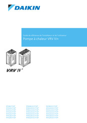 Daikin VRV IV+ RXYQ8U5Y1B Serie Guide De Référence De L'installateur Et De L'utilisateur