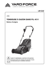 Yard force LM G32 Notice D'origine