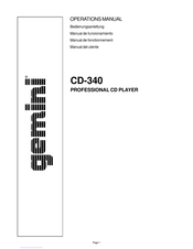 Gemini CD-340 Manuel De Fonctionnement