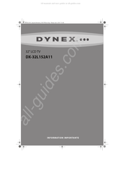 Dynex DX-32L152A11 Guide De L'utilisateur En Ligne