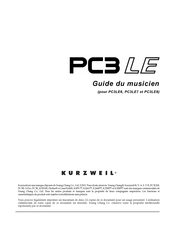 Kurzweil PC3LE6 Guide