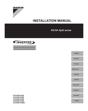 Daikin FDXS25F2VEB Instructions D'installation