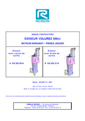 Rexson VOLUREX 300cc Manuel D'instructions