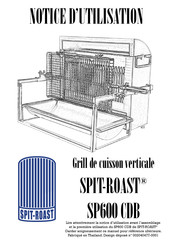 SPIT-ROAST SP600 CDB Notice D'utilisation