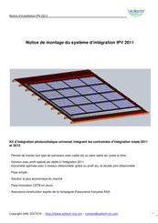 SOLTECH-NRJ IPV 2011 Notice De Montage