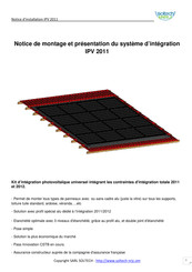 SOLTECH-NRJ IPV 2011 Notice De Montage