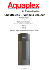 Thermo Comfort Aquaplex 300 LD Mode D'emploi Et Manuel D'installation