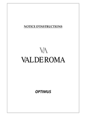 Valderoma OPTIMUS Notice D'instructions