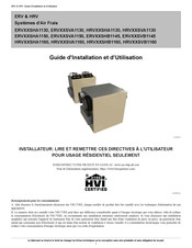 vanEE ERVXXSVA1150 Guide D'installation Et D'utilisation