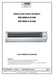 S. Plus RID 6000-3 Notice D'utilisation Et D'entretien