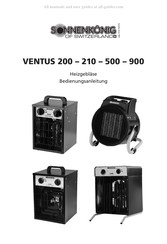 Sonnenkonig VENTUS 210 Notice D'utilisation