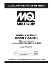 MQ Multiquip QP-3TH Manuel D'utilisation