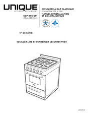 Unique UGP-24G OF1 Manuel D'installation Et De L'utilisateur