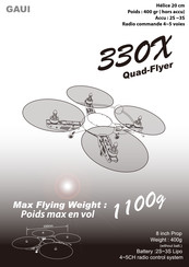 GAUI 330X Quad-Flyer Manuel D'installation