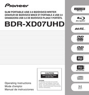 Pioneer BDR-XD07UHD Mode D'emploi