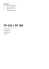 Gaggenau RF 282 Notice D'utilisation