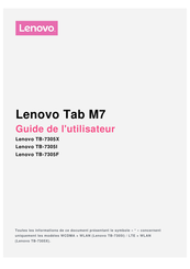 Lenovo TB-7305F Guide De L'utilisateur