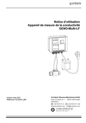 Grunbeck GENO-Multi-LF Notice D'utilisation