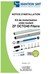 MANTION SMT ZF OCTO40 Notice D'installation