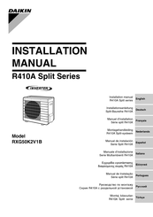 Daikin RXG50K2V1B Manuel D'installation