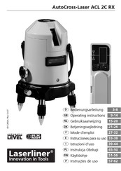 LaserLiner AutoCross-Laser ACL 2C RX Mode D'emploi