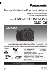 Panasonic LUMIX DMC-G5K Manuel D'utilisation