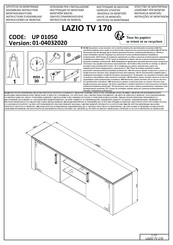 Dedeman LAZIO TV 170 Instructions D'assemblage