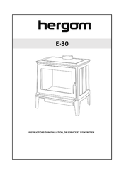 hergom E-30 Instructions D'installation, De Service Et D'entretien