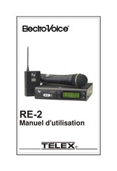 Electro-Voice RE-2 Manuel D'utilisation
