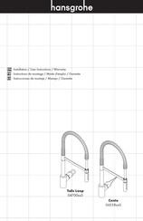 Hansgrohe Talis Loop 04700 5 Serie Instructions De Montage / Mode D'emploi / Garantie