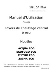 SOLZAIMA MYTHO ECO Manuel D'utilisation