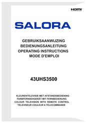 Salora 43UHS3500 Mode D'emploi