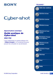 Sony Cyber-shot DSC-T50 Guide Pratique