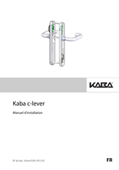 Kaba c-lever 2624 MID Manuel D'installation
