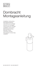 Dornbracht 83 435 626-FF Instructions De Montage