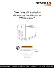 Generac PWRgenerator 9 Directives D'installation