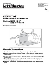 Chamberlain LiftMaster Security+ 3265-267C 1/2 HP Manuel D'instructions