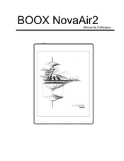 Onyx BOOX NovaAir2 Manuel De L'utilisateur