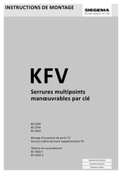 Siegenia KFV BV 1X00-2 Instructions De Montage