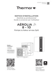 Thermor AEROLIA 8 Notice D'installation