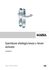 Kaba elolegic c-lever remote Installation