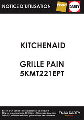 KitchenAid 5KMT221EPT Notice D'utilisation