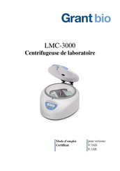 Grant bio LMC-3000 Mode D'emploi