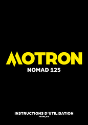 Motron Nomad 125 2021 Instructions D'utilisation