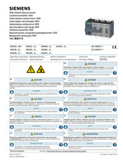 Siemens 3KD9415-3 Notice D'utilisation