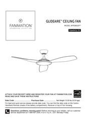 Fanimation GLIDEAIRE FPD8520 Serie Manuel D'instructions