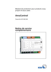 KSB AmaControl INT 600 DM Notice De Service Complémentaire