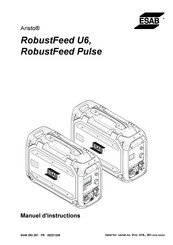 ESAB Aristo RobustFeed U82 Manuel D'instructions