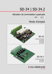 tams elektronik SD-34.2 Mode D'emploi