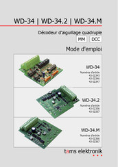 tams elektronik WD-34.2 Mode D'emploi